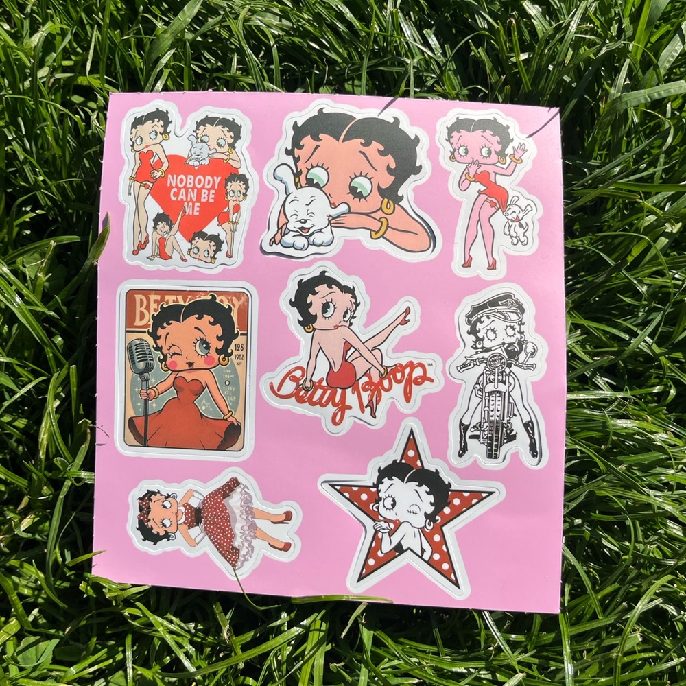 Poka Star Betty Boop Sticker Set⭐️